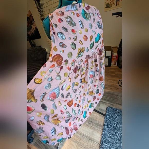 Samantha Pleet Pink Seashell Patterned skirt - Picture 2 of 5